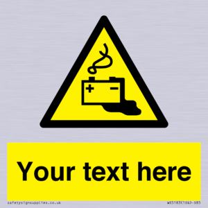 Custom Battery Charging Sign